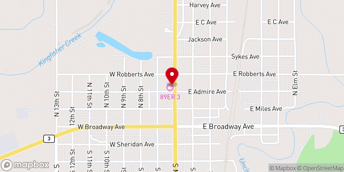 Map showing location of God's Convenant Church