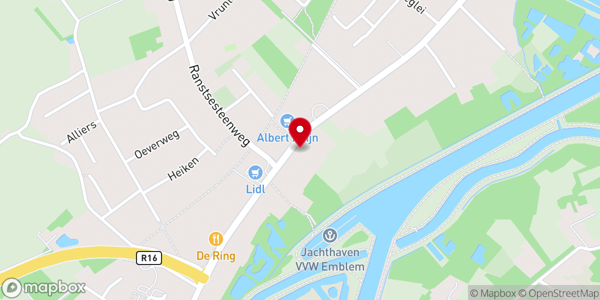 Map showing location of Onze-Lieve-Vrouw der Vijf Fonteinen - Alliersekapel