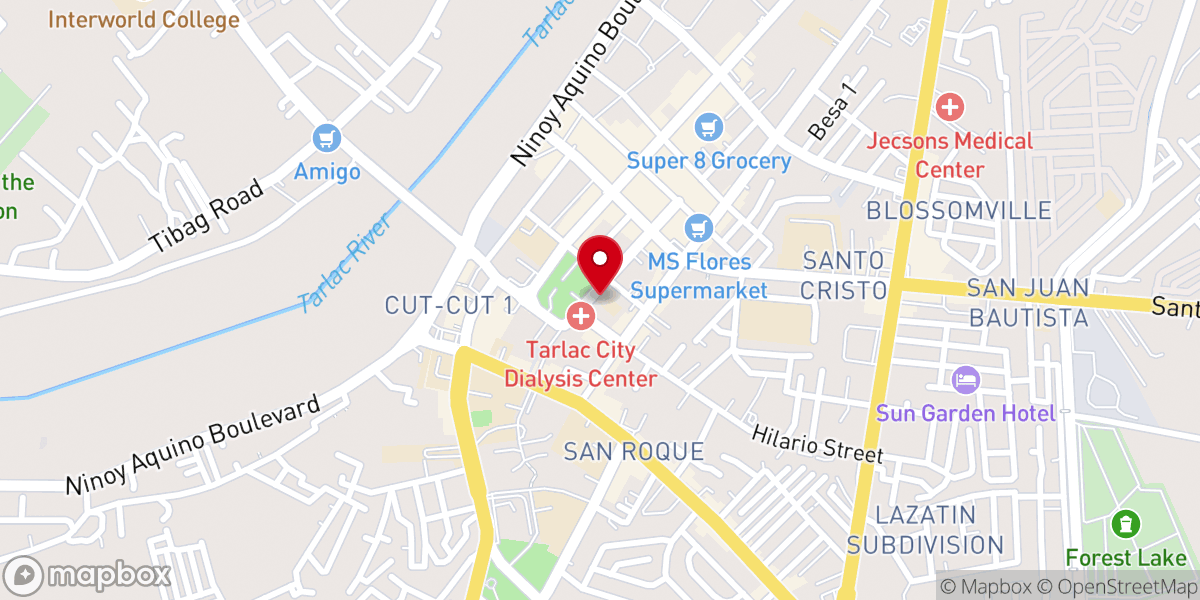 Map showing location of THE UNITED METHODIST CHURCH