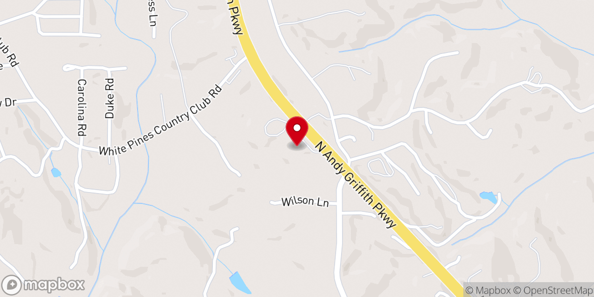 Map showing location of True Vine Baptist Church