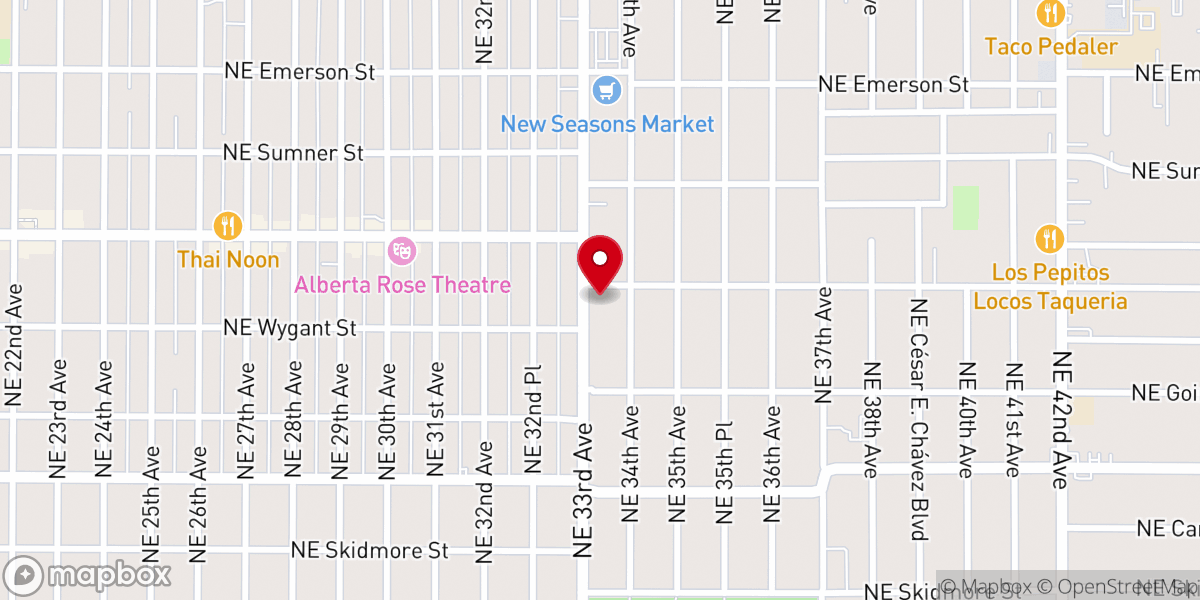 Map showing location of Sojourn Church PDX