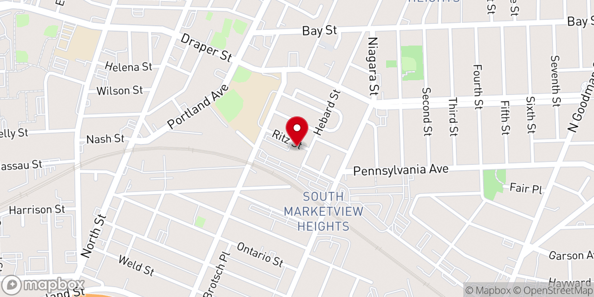Map showing location of Triedstone Missionary Baptist Church