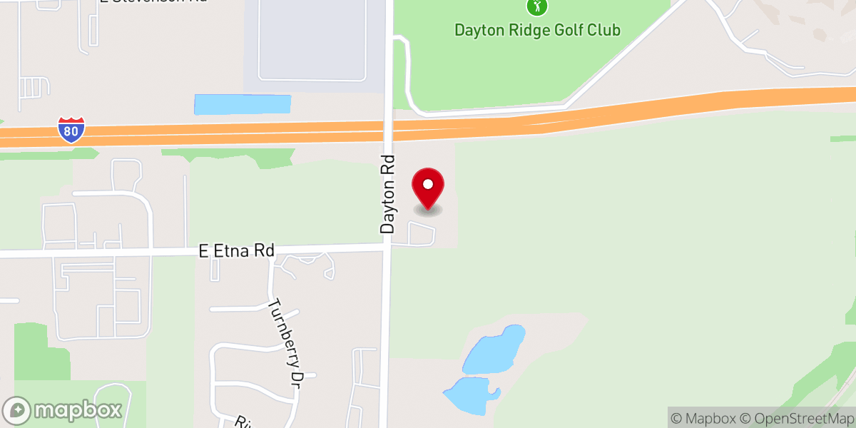 Map showing location of Praise Center Assembly of God