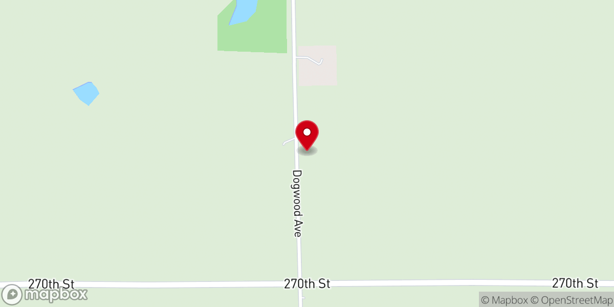 Map showing location of New Bethel Church
