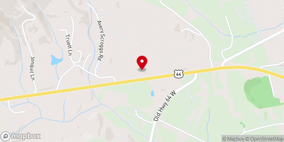 Map showing location of HIllcrest Assembly of God