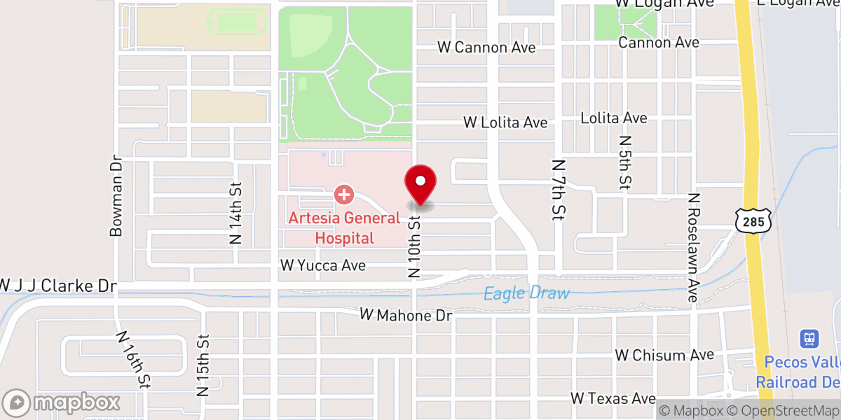 Map showing location of Victory Life Fellowship