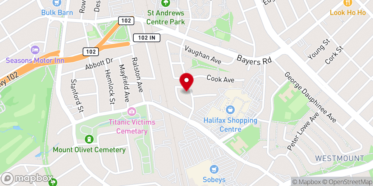 Map showing location of Nehiley House