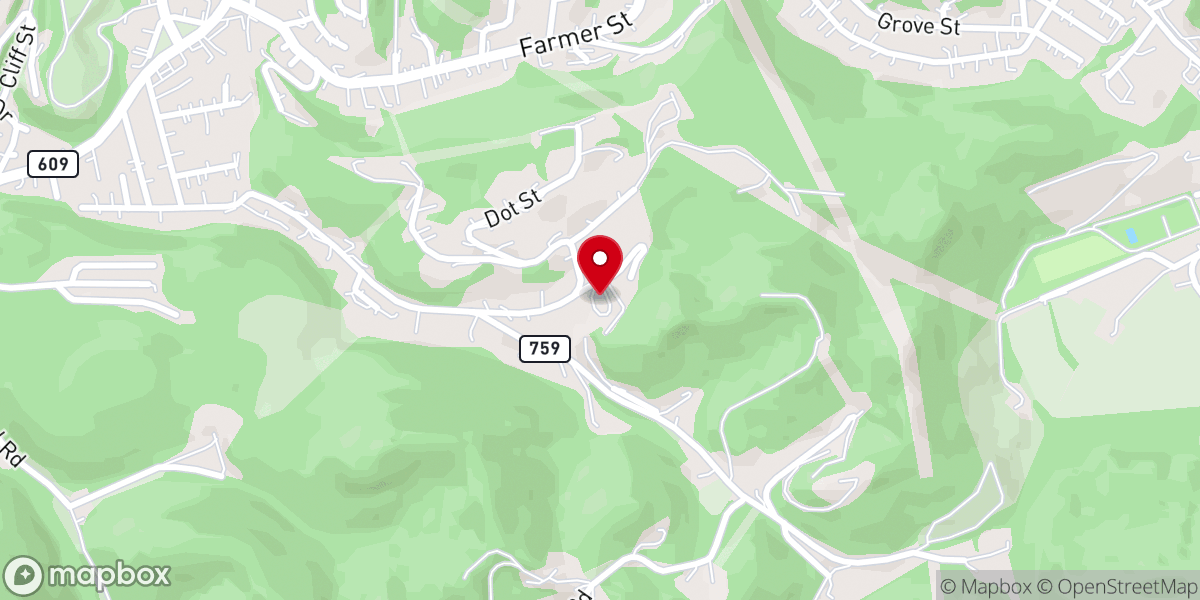 Map showing location of Calvary Temple Full Gospel