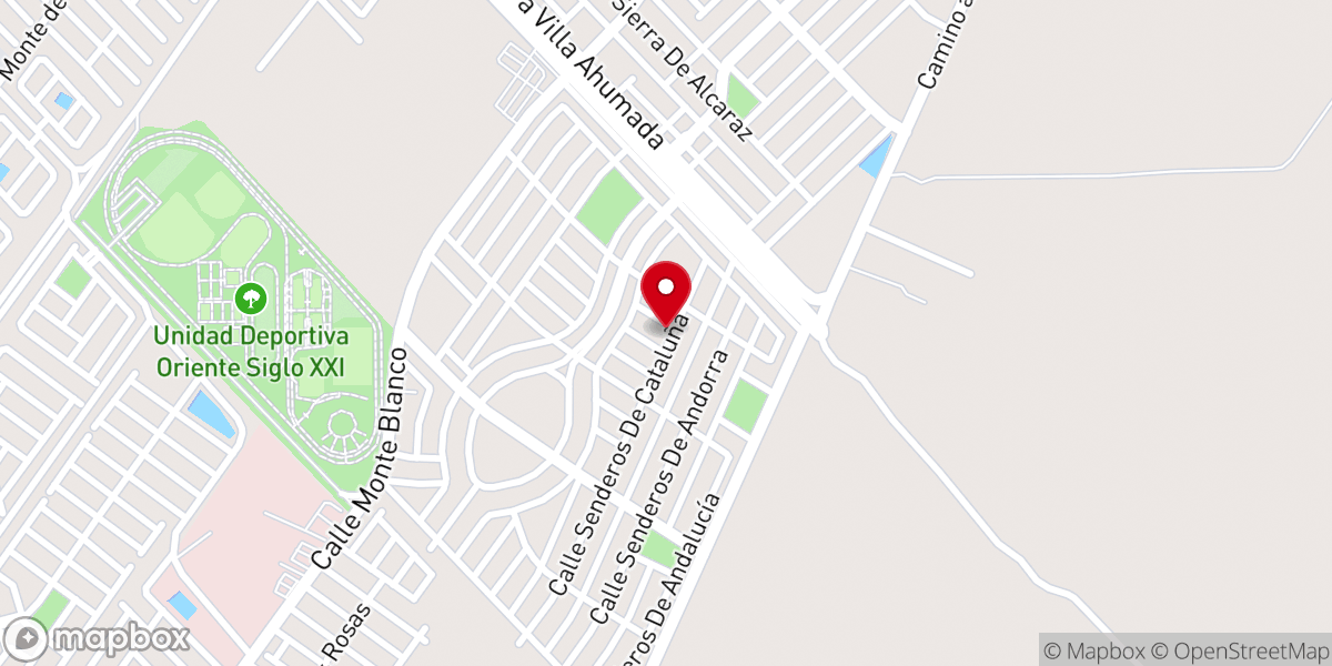 Map showing location of Iglesia Bautista El Shaddai