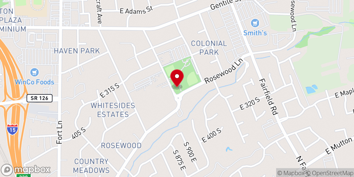 Map showing location of Pickleball Courts at Chapel Park