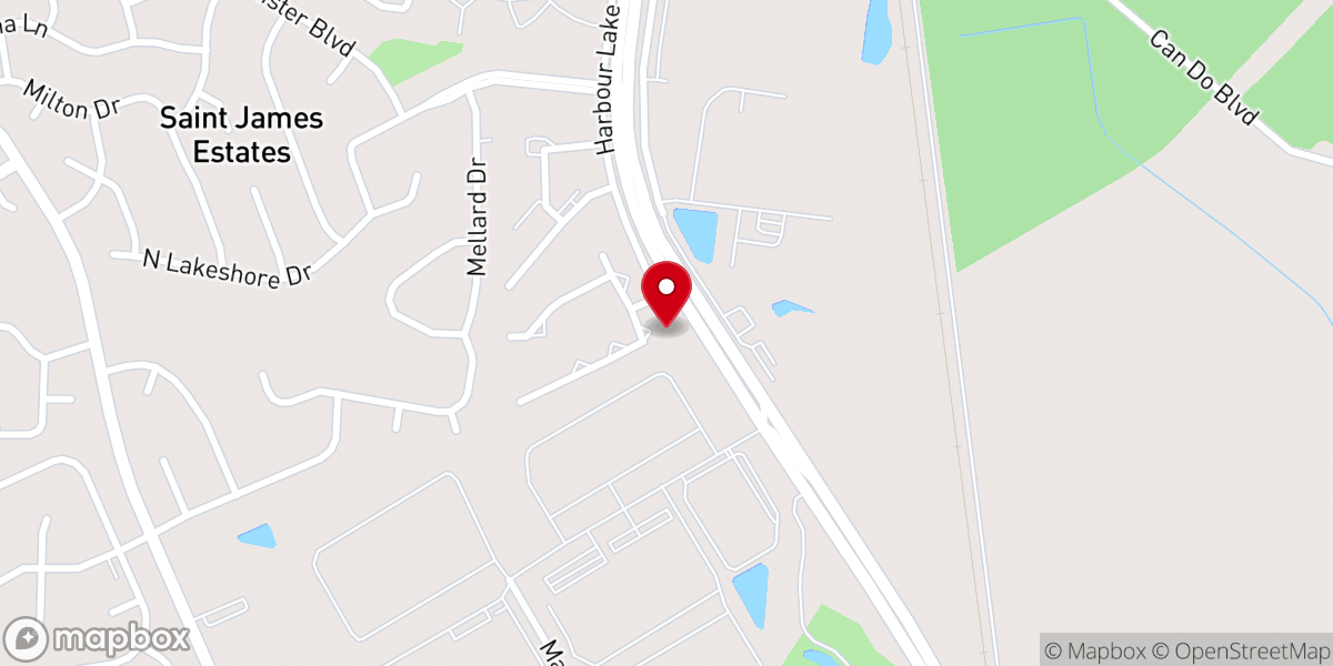 Map showing location of Goose Creek