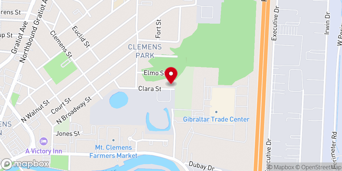 Map showing location of Martin Chapel AME Zion Church