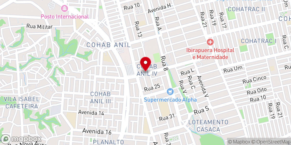 Map showing location of Nova Onda