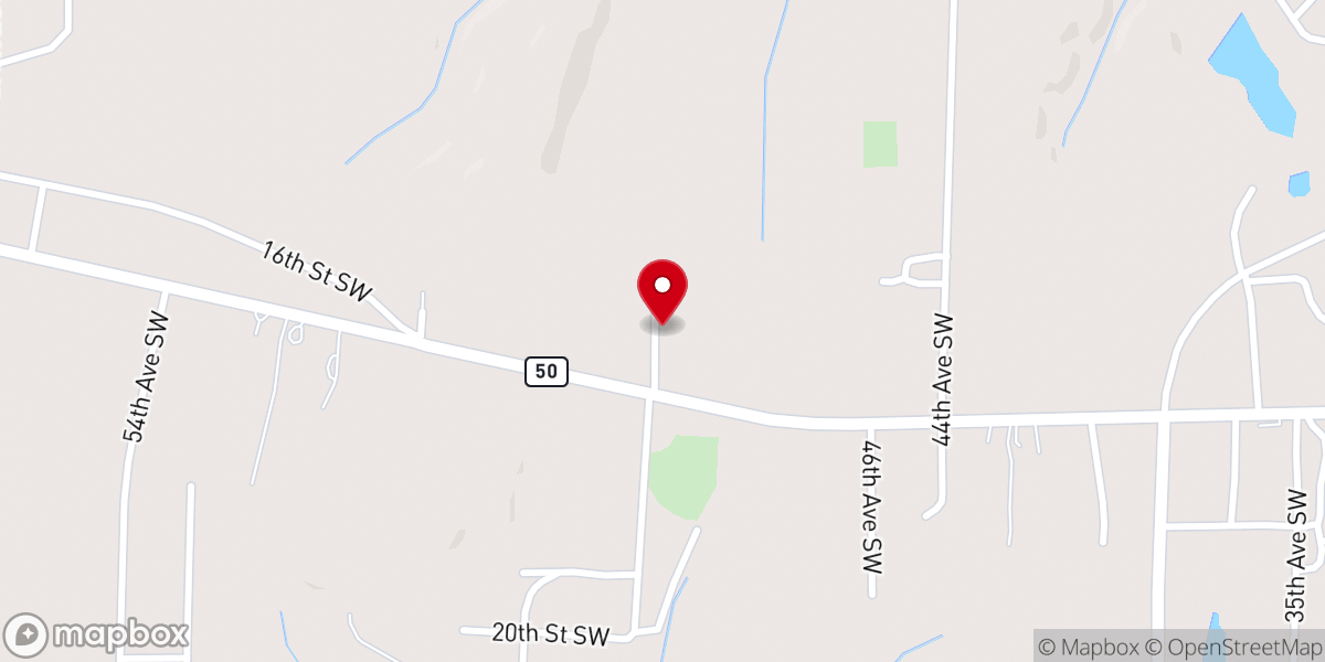 Map showing location of Happy Valley Baptist Church