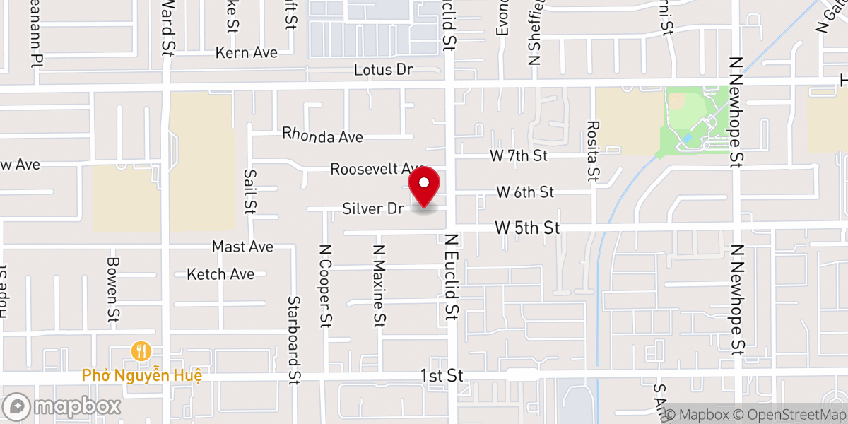 Map showing location of Silver Acres Community Church