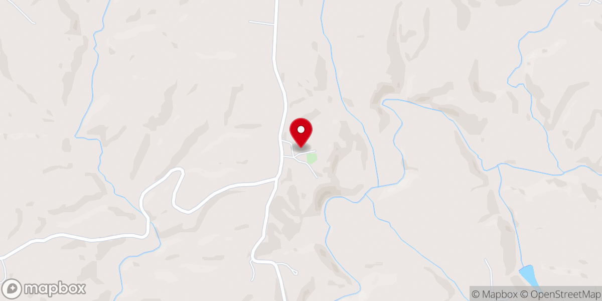 Map showing location of Billings Hill Baptist Church