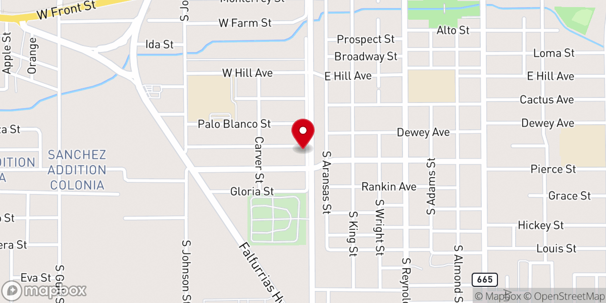 Map showing location of King of Kings Church