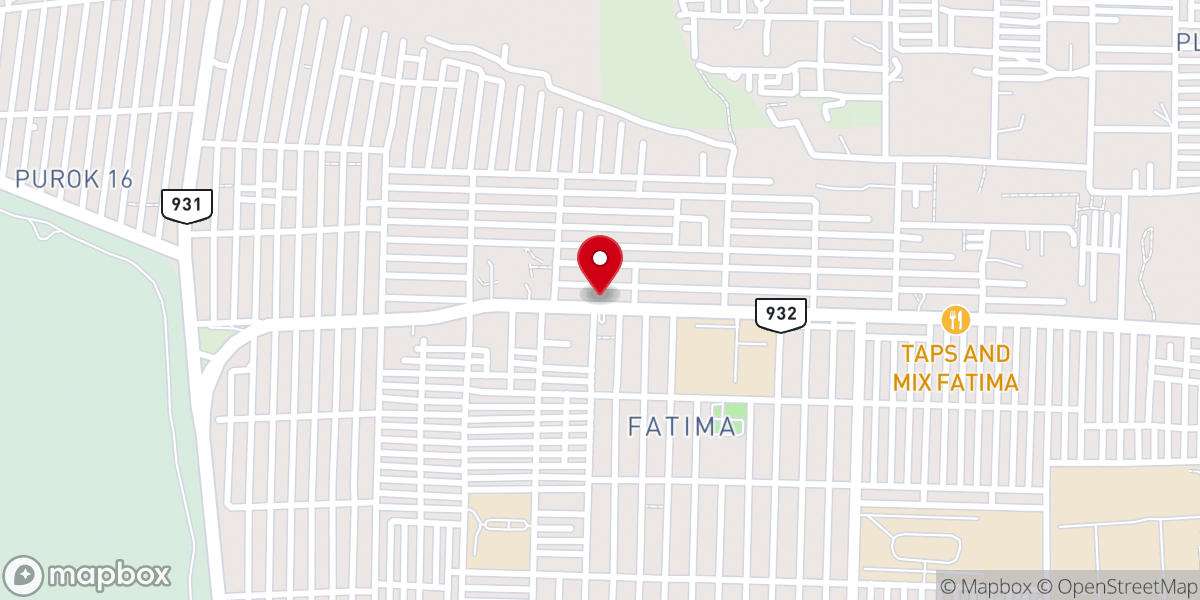 Map showing location of General Baptish Church
