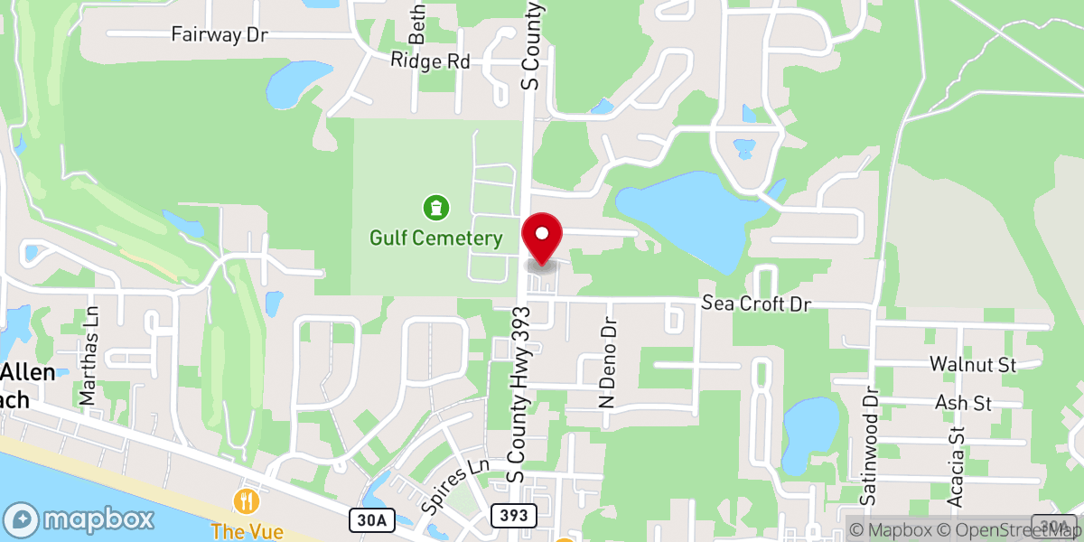 Map showing location of The Chapel at Crosspoint