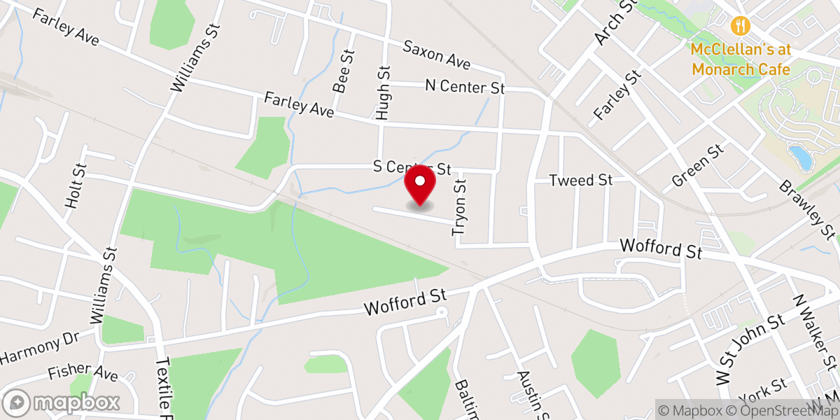 Map showing location of Mt Nebo Baptist Church