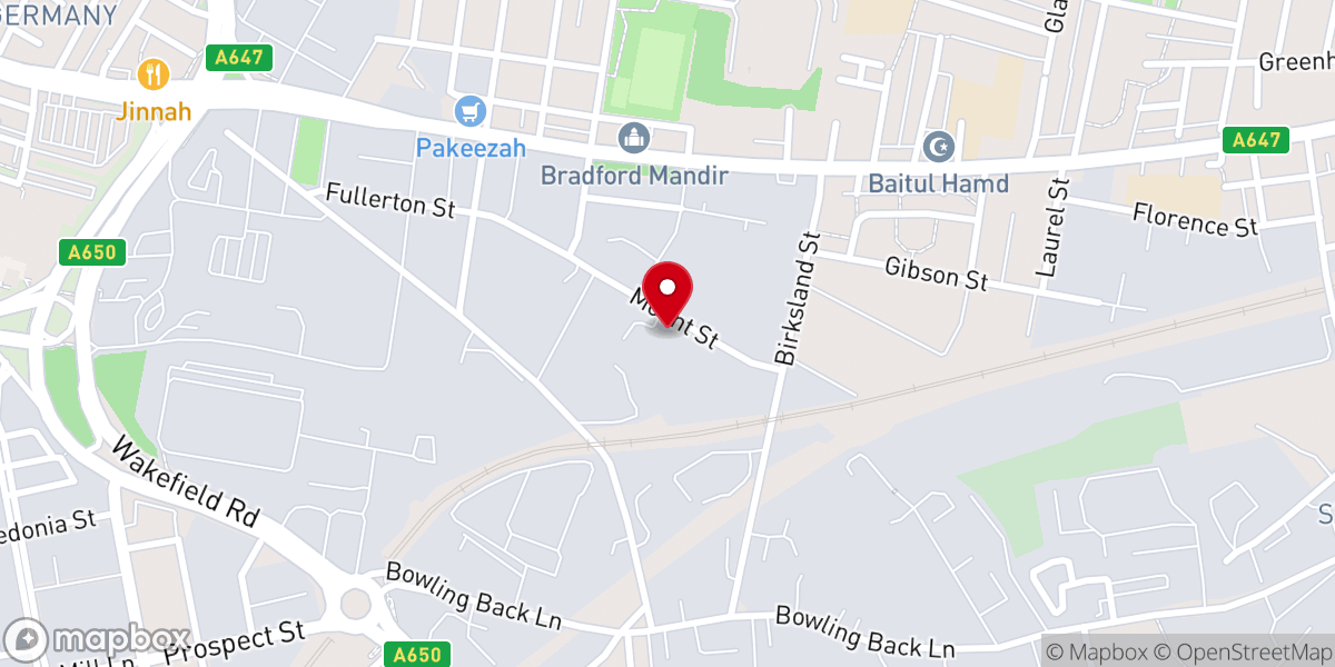 Map showing location of Agape International Christian Centre