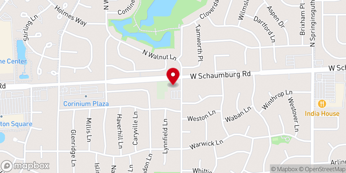 Map showing location of Salem Korean United Methodist Church