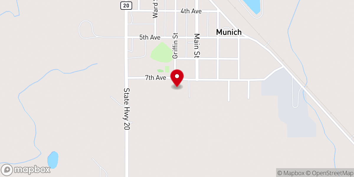 Map showing location of Salem Bible Church