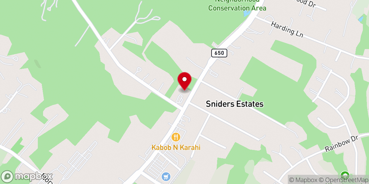 Map showing location of Christ Fellowship Church