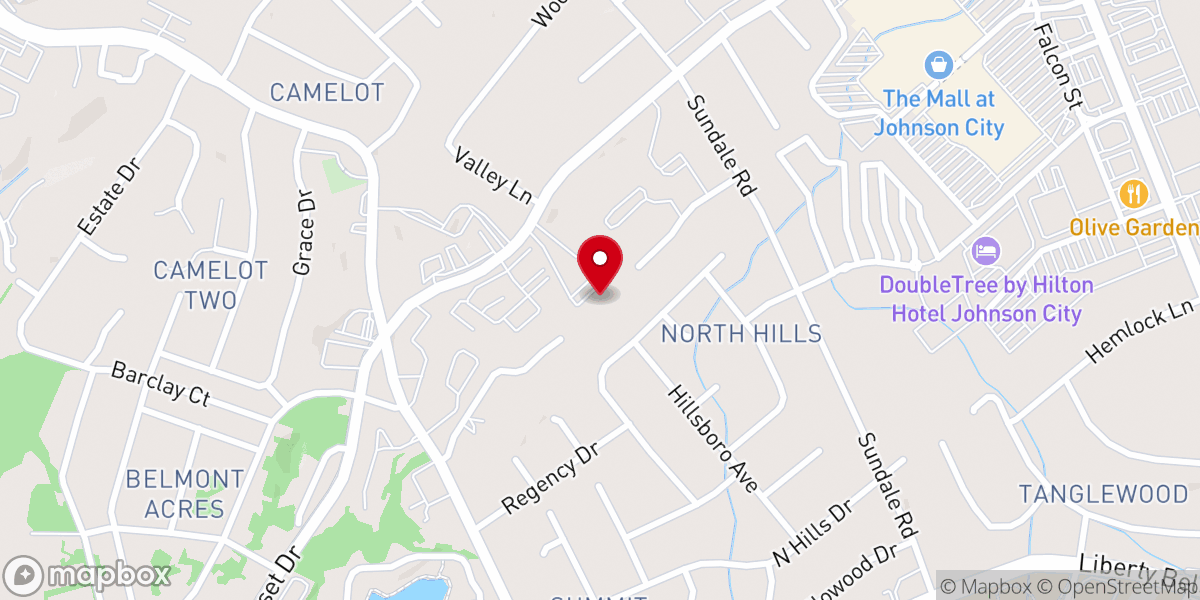 Map showing location of Hosanna Fellowship Church