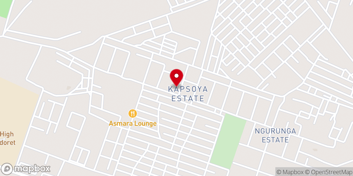 Map showing location of Christ the Redeemer Catholic Church Kapsoya