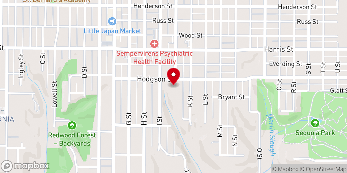 Map showing location of United Congregational Christian Church