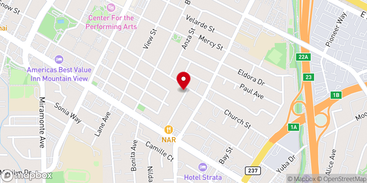 Map showing location of Shoreline Community Church