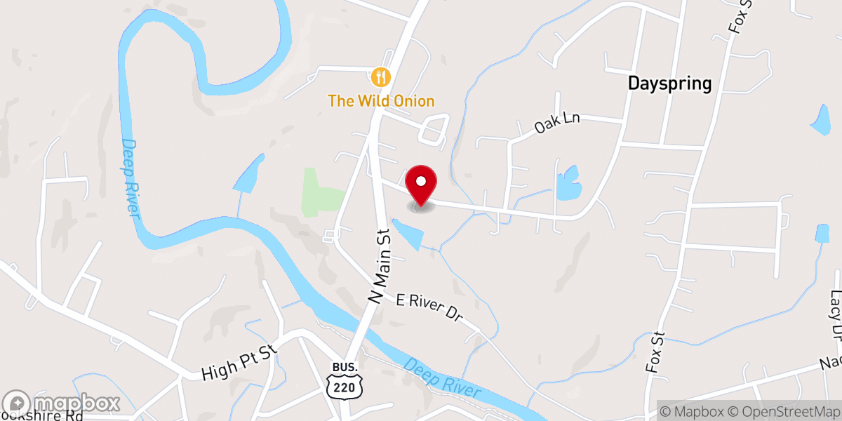 Map showing location of First United Methodist Church Prsng