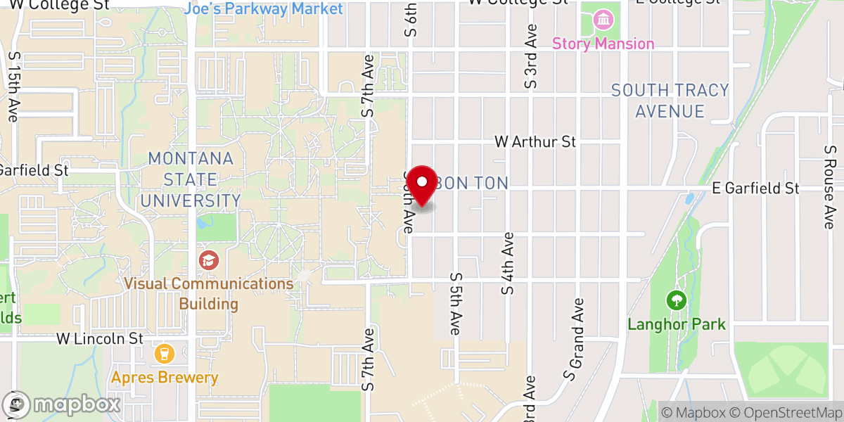 Map showing location of Chi Alpha Christian Fellowship