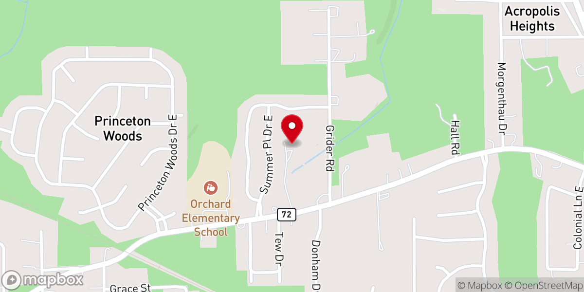 Map showing location of Redeemed Community Church