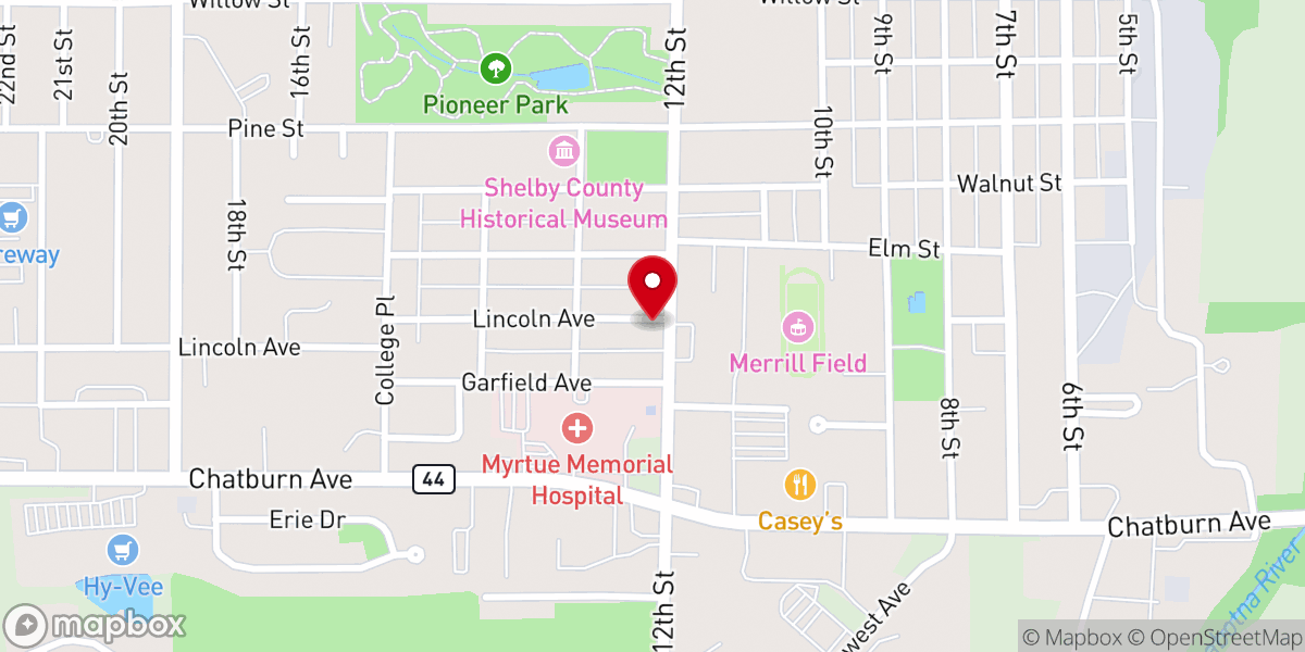 Map showing location of Christs Church