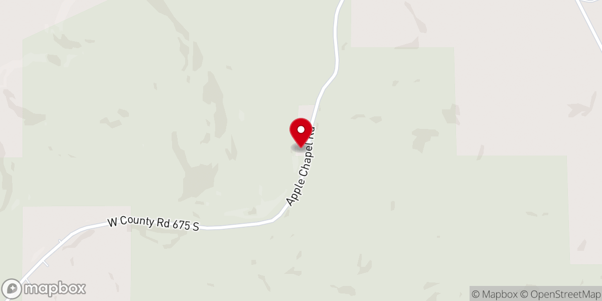 Map showing location of Apple Church