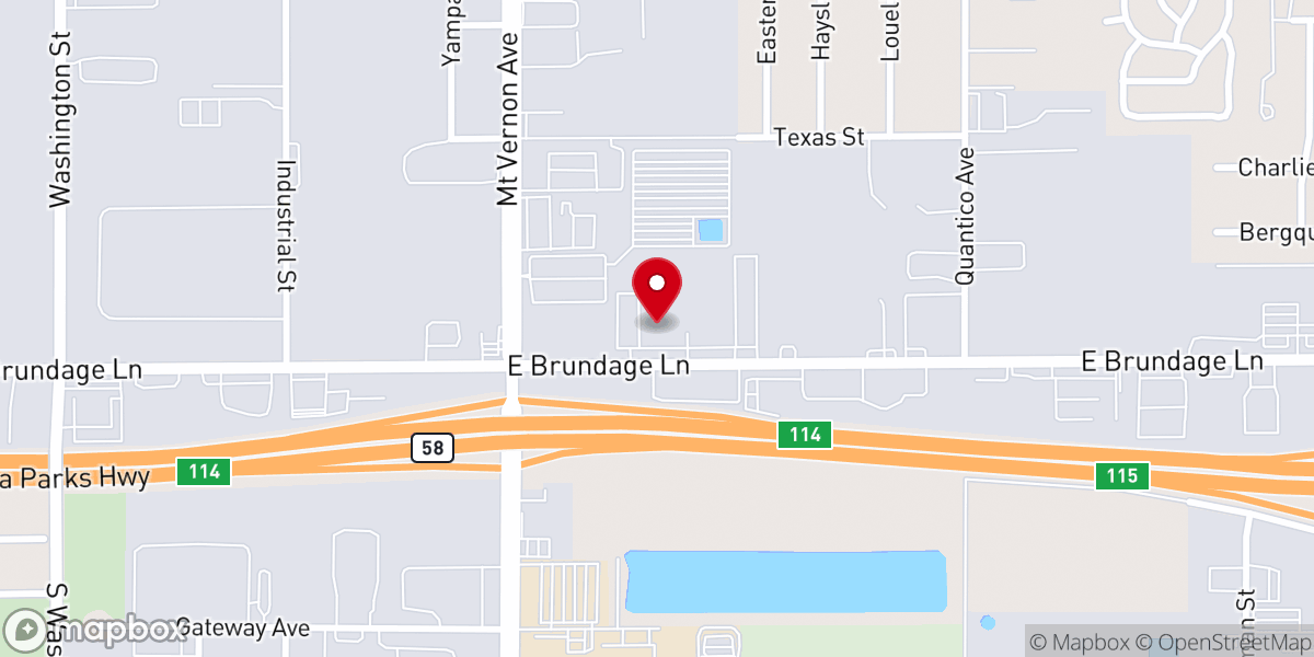 Map showing location of Valley Bible Fellowship