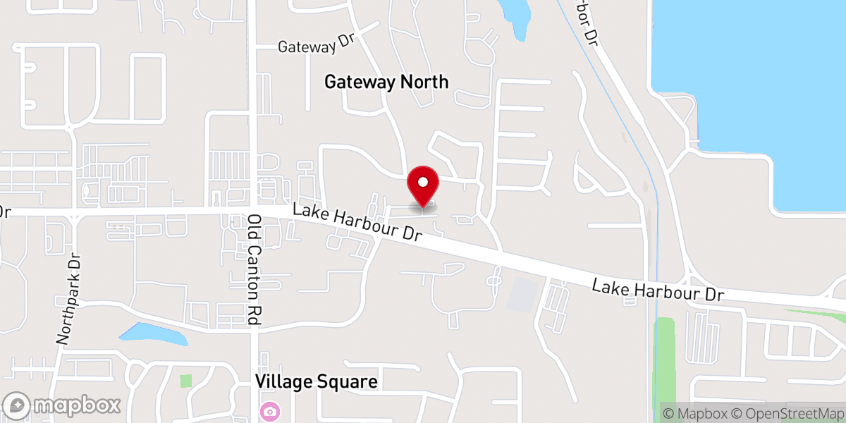 Map showing location of Mount Charity Church