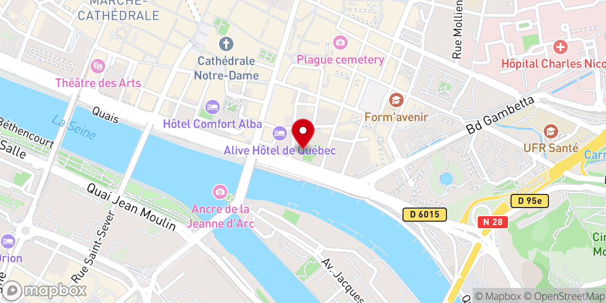Map showing location of Chapelle des Augustins