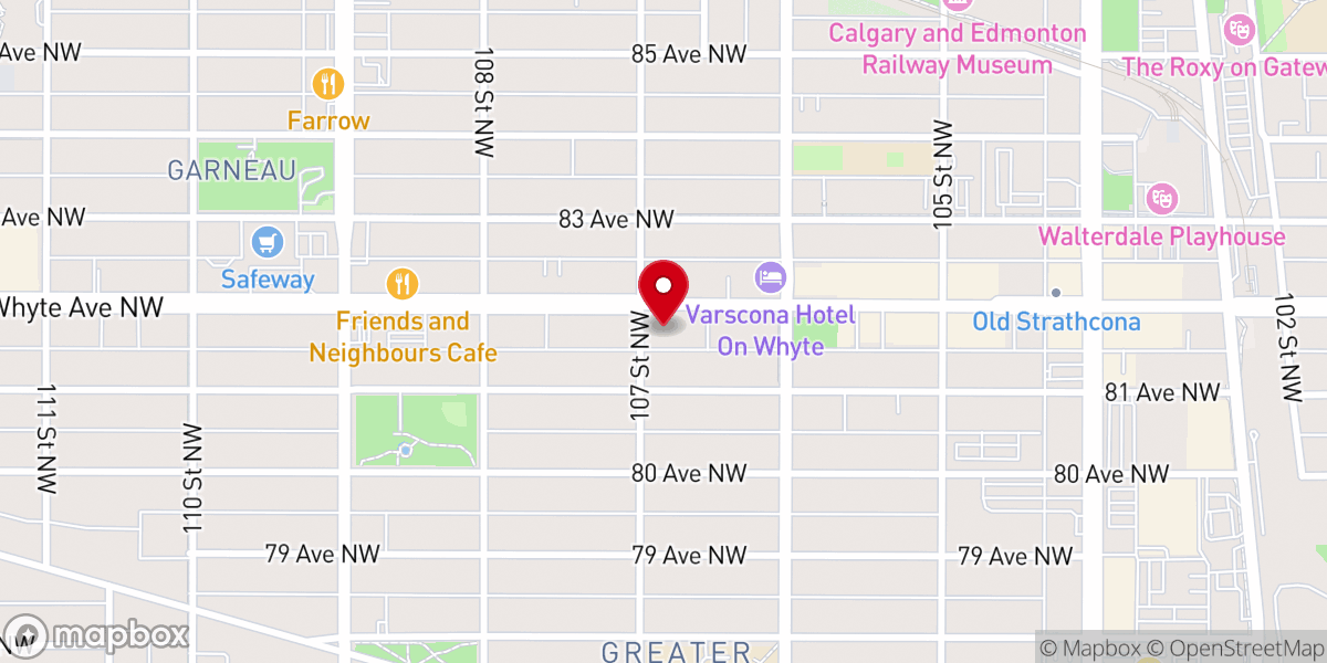 Map showing location of St. Anthony's Catholic Church