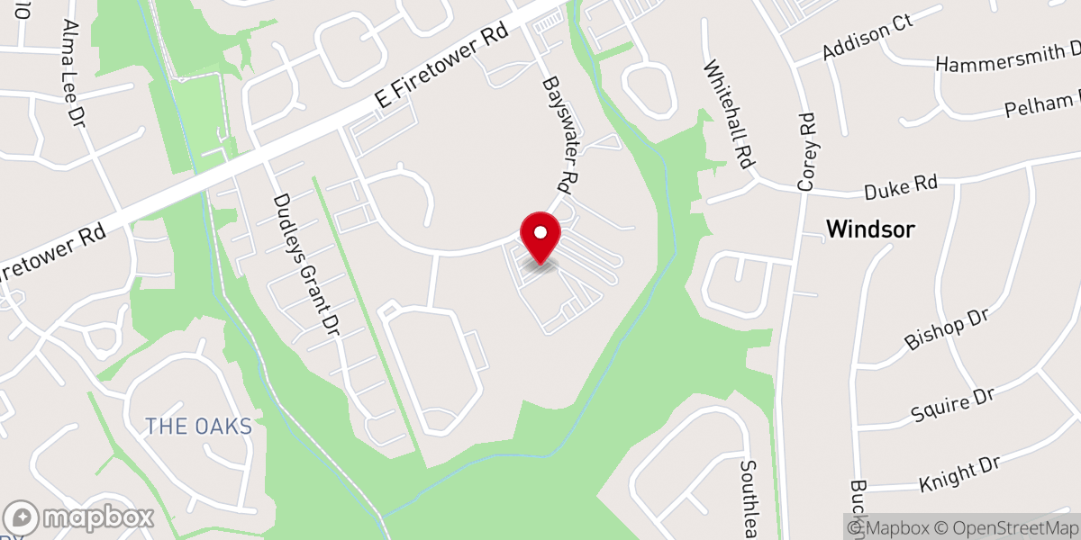 Map showing location of Ignite Church