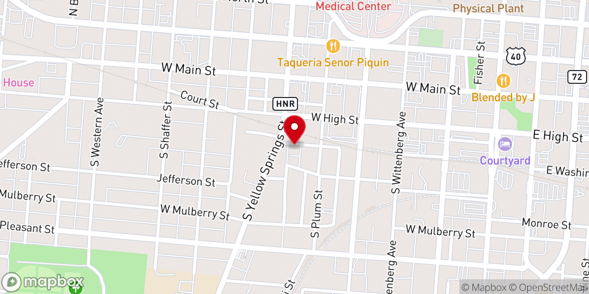Map showing location of New Beginnings Christian Church