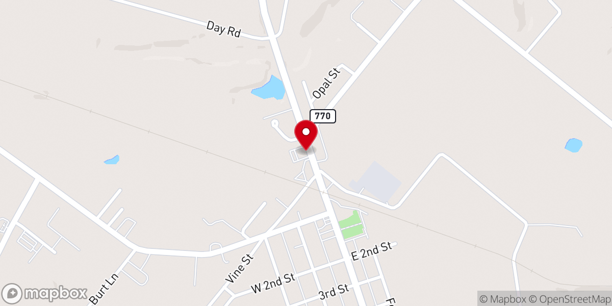Map showing location of Lewis-Sullivan Chapel