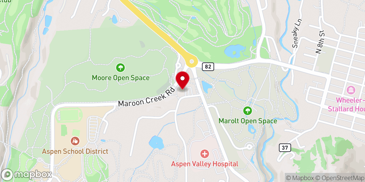 Map showing location of Aspen Jewish Congregation
