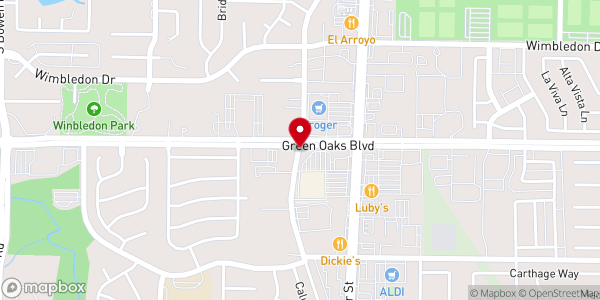 Map showing location of Saint John the Apostle United Methodist Church