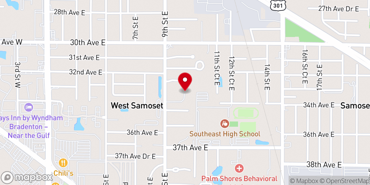 Map showing location of The Solid Rock International Worship Center