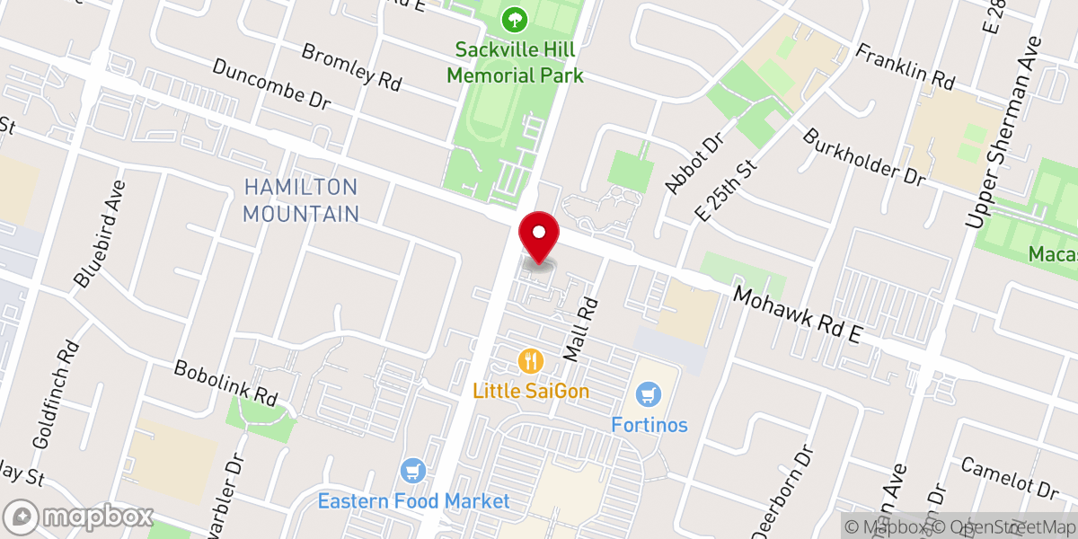 Map showing location of Holy Resurrection Ukrainian Catholic Church