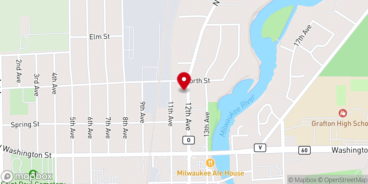 Map showing location of Interfaith Caregivers Inc