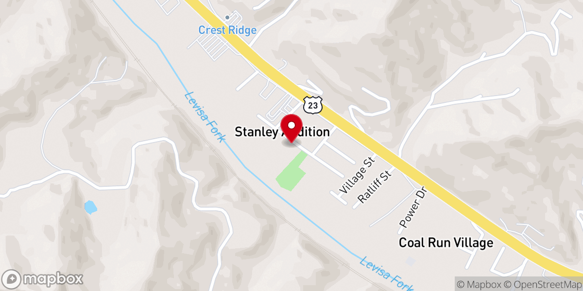 Map showing location of COAL RUN CHURCH OF CHRIST